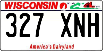 WI license plate 327XNH