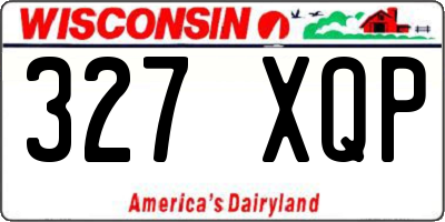 WI license plate 327XQP