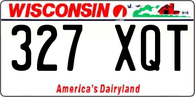 WI license plate 327XQT