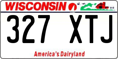 WI license plate 327XTJ
