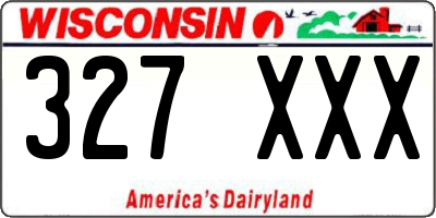 WI license plate 327XXX