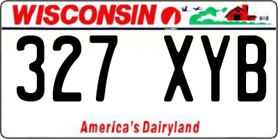 WI license plate 327XYB
