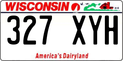 WI license plate 327XYH