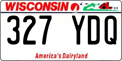 WI license plate 327YDQ