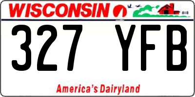 WI license plate 327YFB