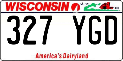WI license plate 327YGD