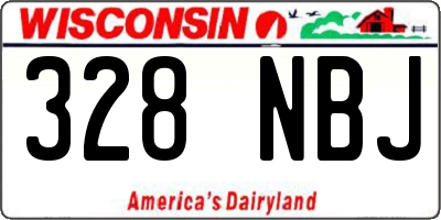 WI license plate 328NBJ