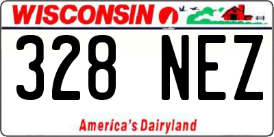 WI license plate 328NEZ