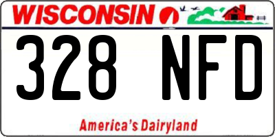 WI license plate 328NFD