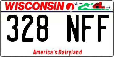 WI license plate 328NFF