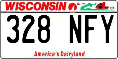 WI license plate 328NFY