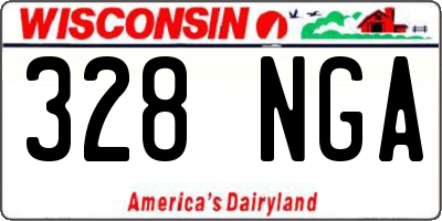 WI license plate 328NGA