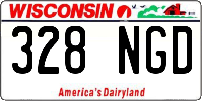 WI license plate 328NGD