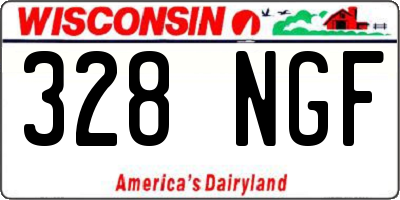 WI license plate 328NGF