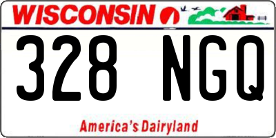 WI license plate 328NGQ