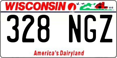 WI license plate 328NGZ