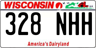 WI license plate 328NHH