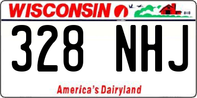 WI license plate 328NHJ