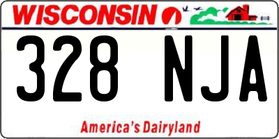 WI license plate 328NJA