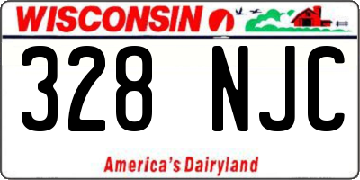WI license plate 328NJC
