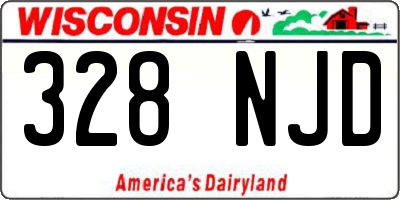 WI license plate 328NJD