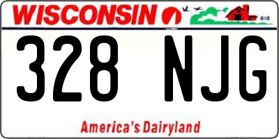 WI license plate 328NJG