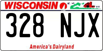 WI license plate 328NJX