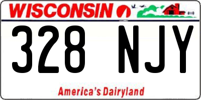 WI license plate 328NJY