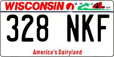 WI license plate 328NKF