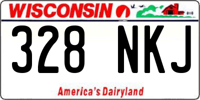 WI license plate 328NKJ