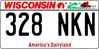 WI license plate 328NKN