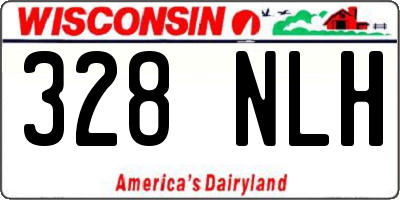 WI license plate 328NLH