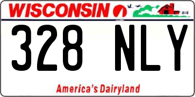 WI license plate 328NLY
