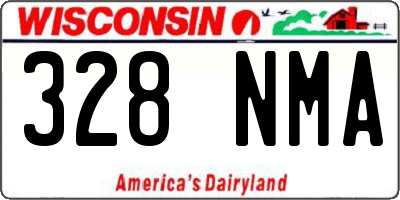 WI license plate 328NMA