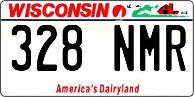 WI license plate 328NMR
