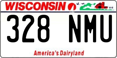 WI license plate 328NMU