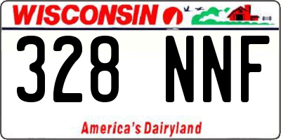 WI license plate 328NNF