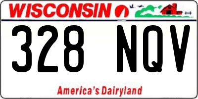 WI license plate 328NQV