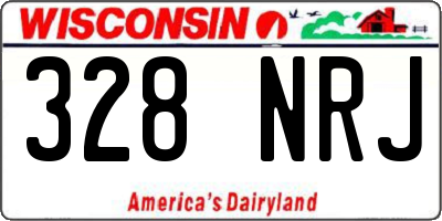 WI license plate 328NRJ
