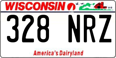 WI license plate 328NRZ
