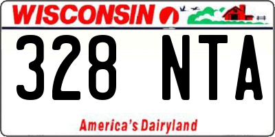 WI license plate 328NTA