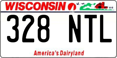 WI license plate 328NTL