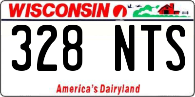 WI license plate 328NTS