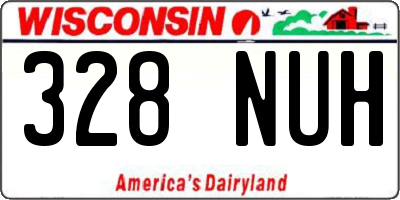 WI license plate 328NUH