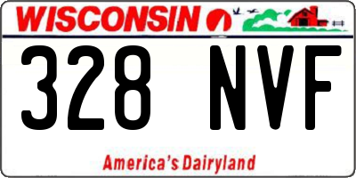 WI license plate 328NVF