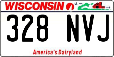 WI license plate 328NVJ