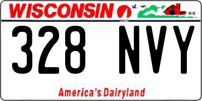 WI license plate 328NVY