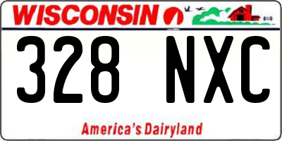 WI license plate 328NXC