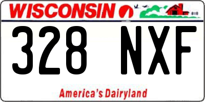WI license plate 328NXF