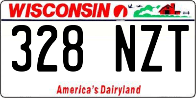WI license plate 328NZT